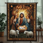 Angelic Scene Quilted Blanket printed blanket