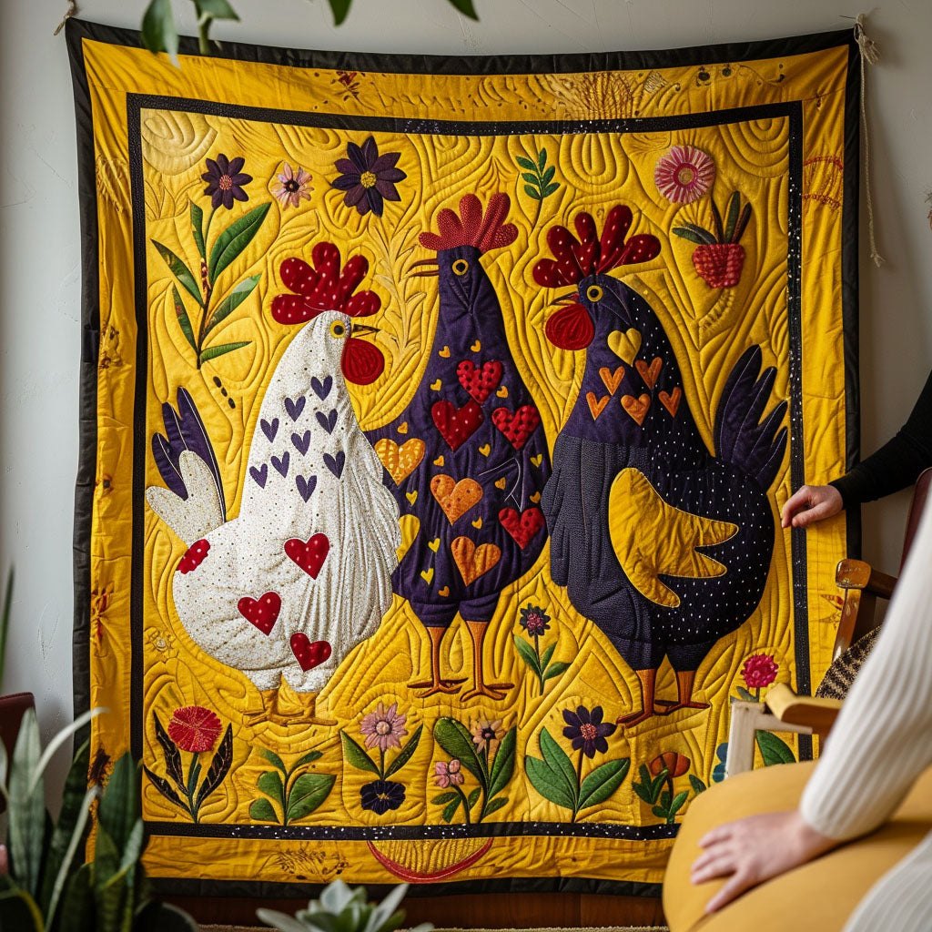 Animated Farm Haven Quilted Blanket printed blanket