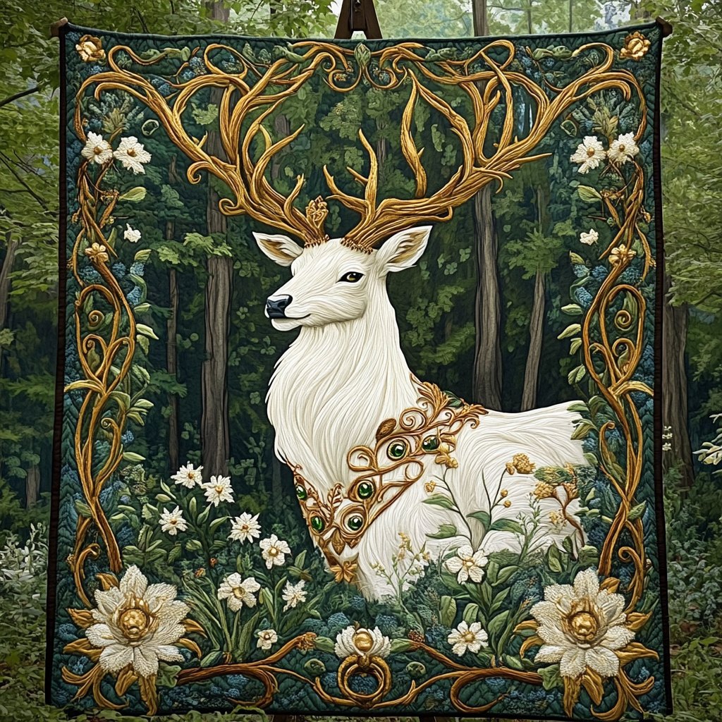 Antler Aesthetics Quilted Blanket printed blanket