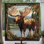 Antler Ridge Quilted Blanket printed blanket