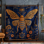 Apiary Artistry Quilted Blanket printed blanket