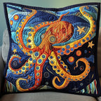 Aqua Aura Quilted Cushion Cover printed cushion cover