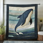 Aqua Drifter Quilted Blanket printed blanket