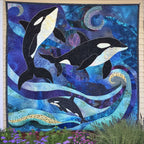 Aquatic Abundance Quilted Blanket printed blanket