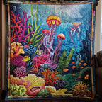 Aquatic Majesty Quilted Blanket printed blanket