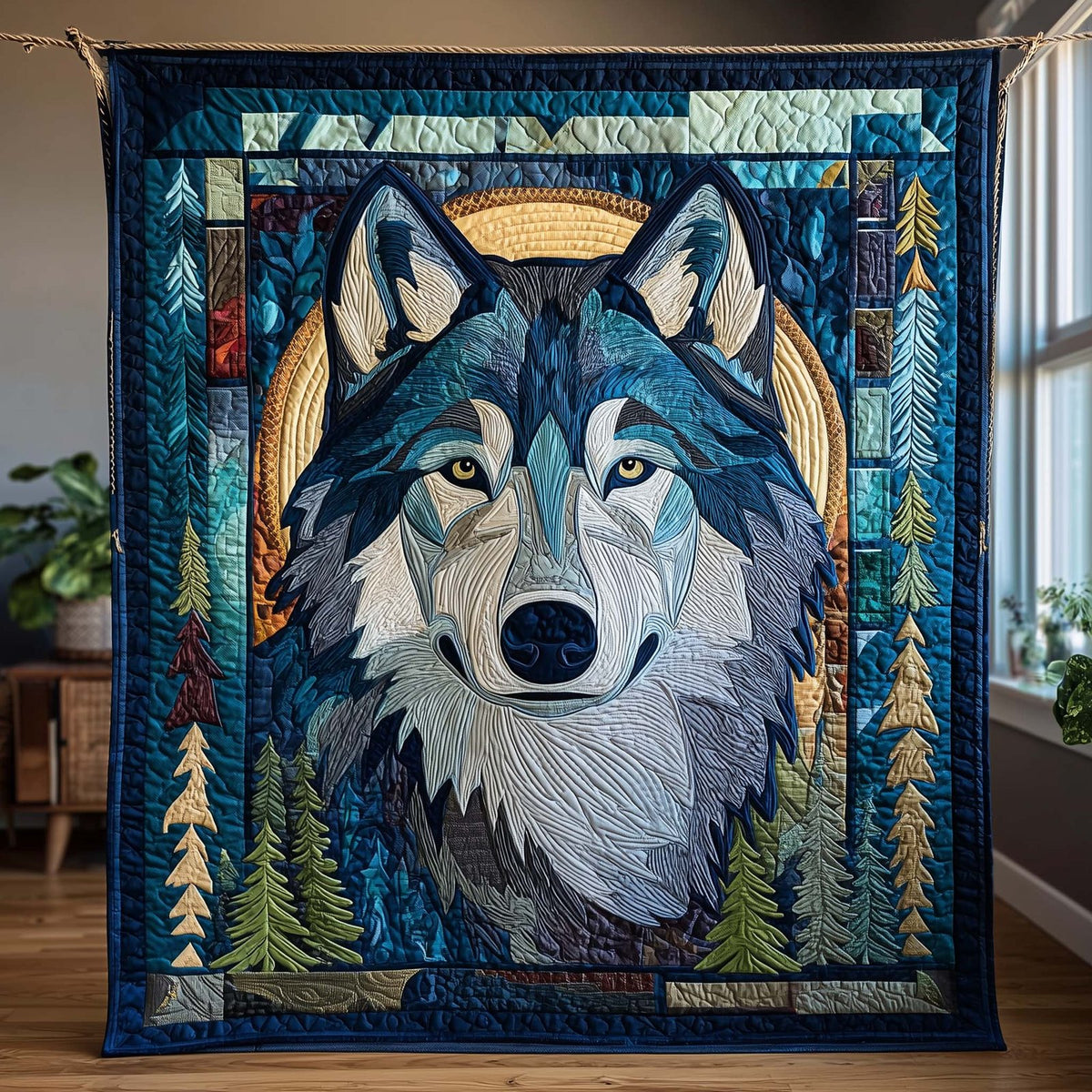 Arctic Halo Quilted Blanket printed blanket
