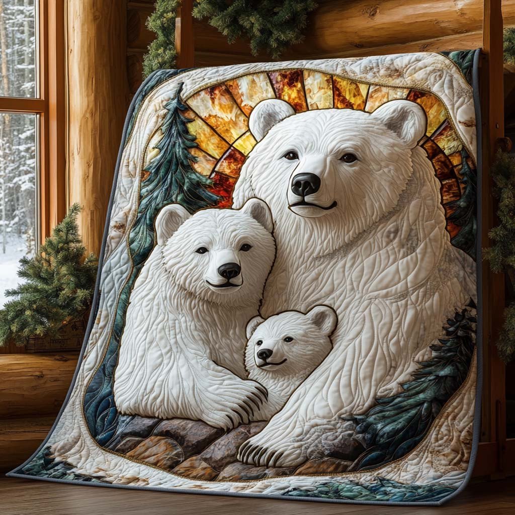 Arctic Hug Quilted Blanket printed blanket
