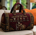 Armor Of God Quilted Duffle Bag printed quilted duffle bag
