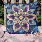 Aurora Petal Elegance Quilted Cushion Cover printed cushion cover