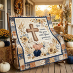 Autumn Crown of Grace Quilted Blanket printed blanket
