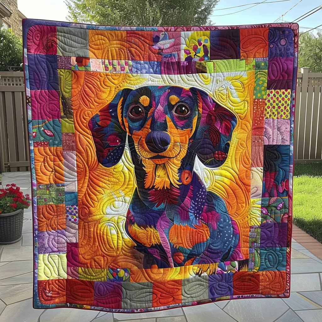 Autumn Dashie Quilted Blanket printed blanket