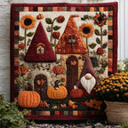 Autumn Friends Quilted Blanket printed blanket