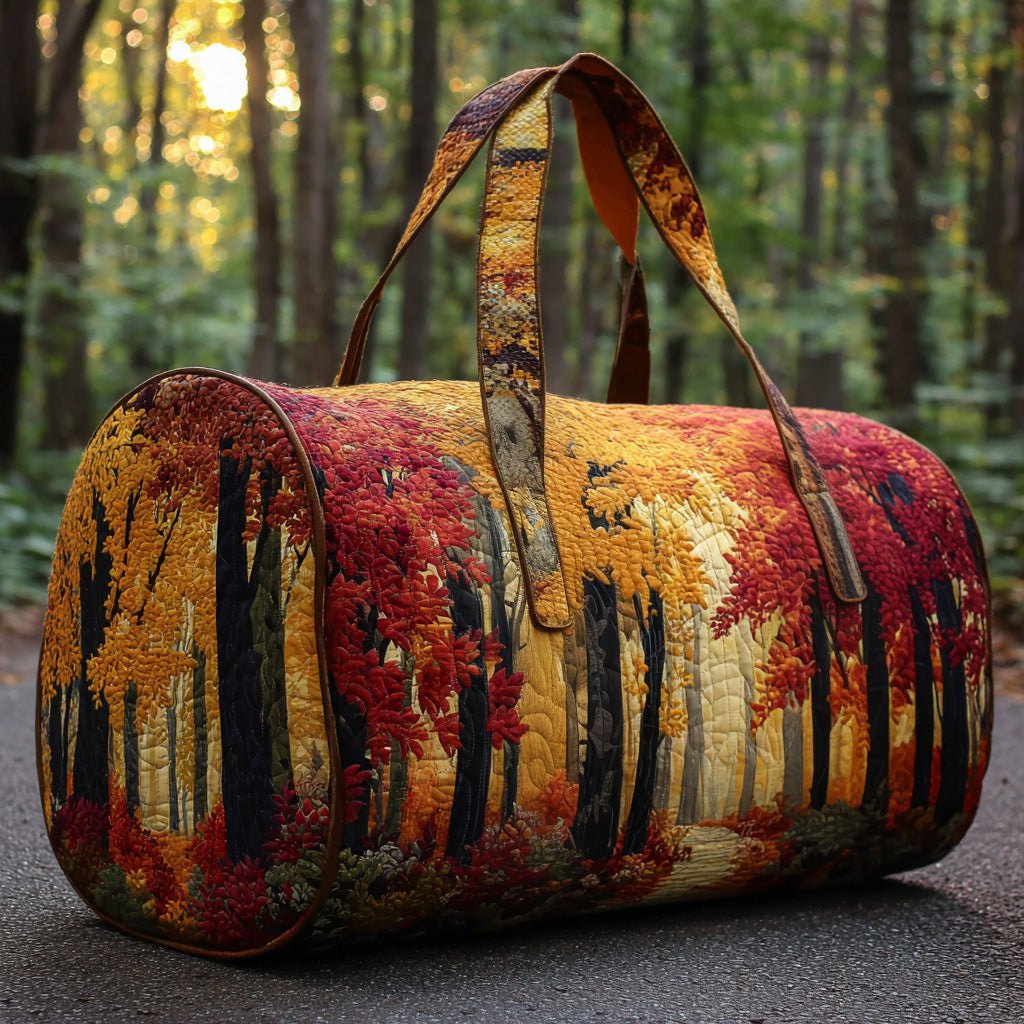 Autumn Grove Quilted Duffle Bag printed duffle bag
