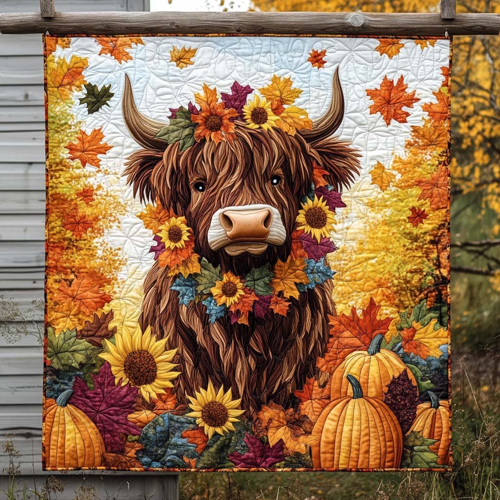 Autumn Guardian Quilted Blanket printed blanket