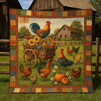 Autumn on the Farm Quilted Blanket printed blanket