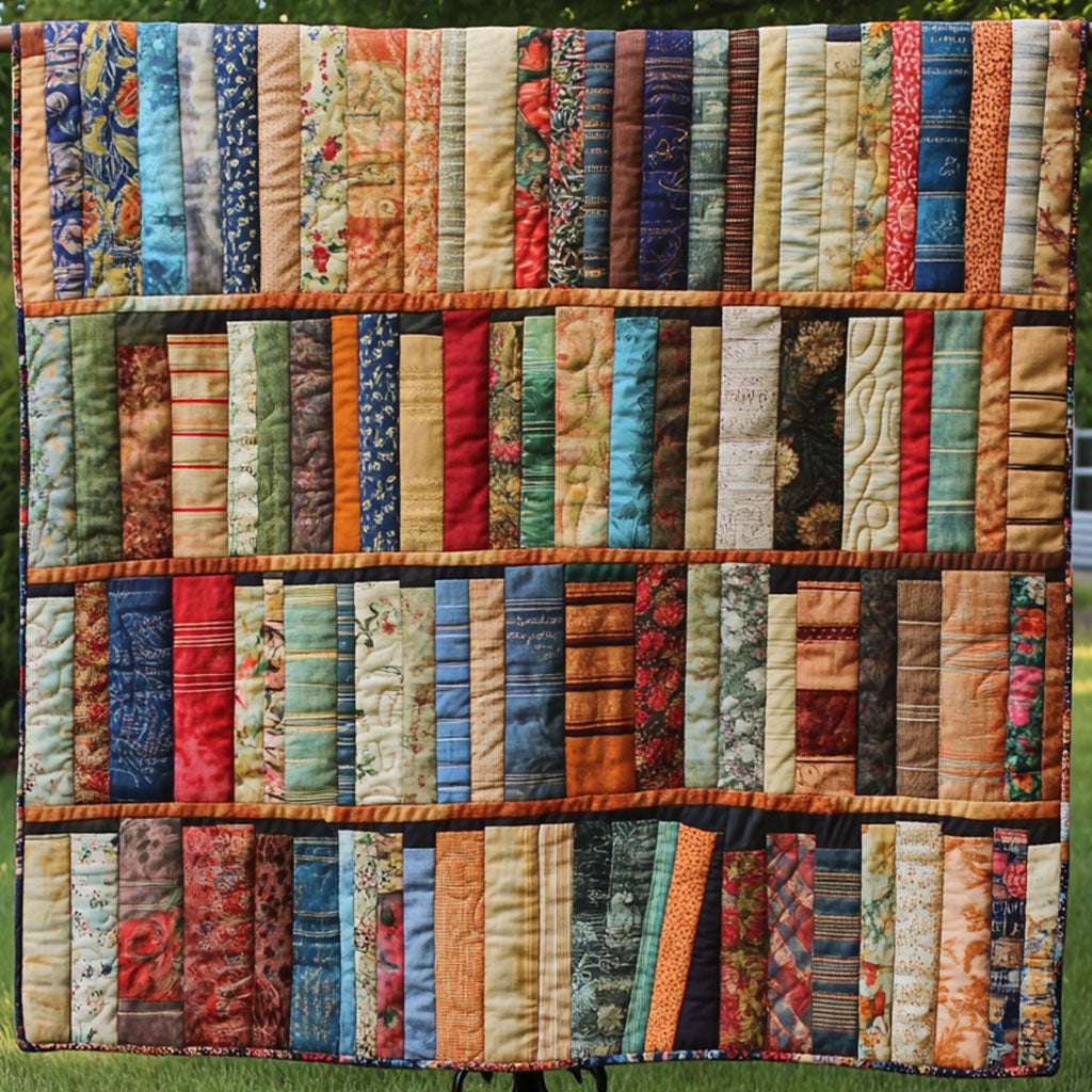 Autumn Rhythm Quilted Blanket printed blanket
