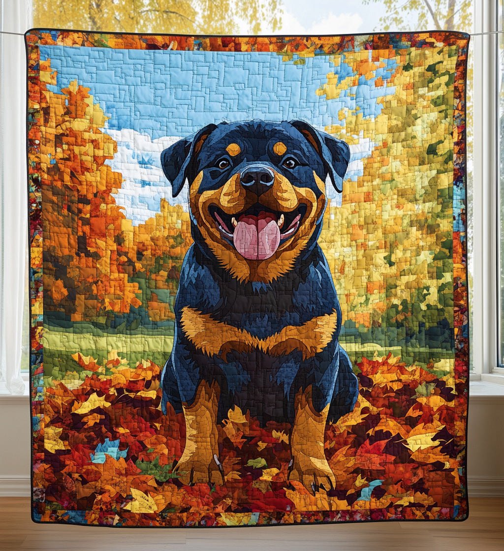 Autumn's Best Friend Quilted Blanket printed blanket