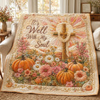 Autumn Soul Peace Quilted Blanket printed blanket