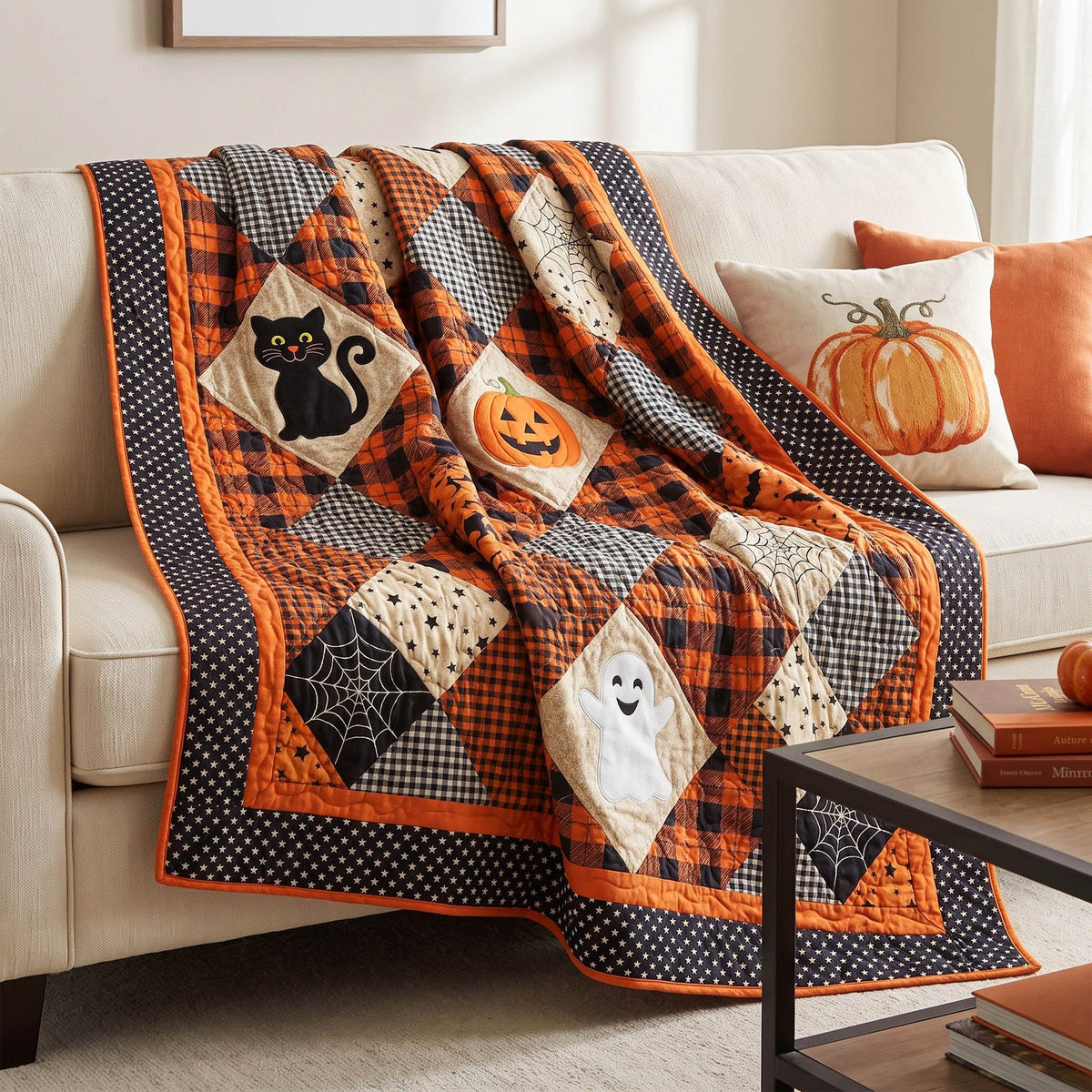 Autumn Spell Quilted Blanket printed blanket