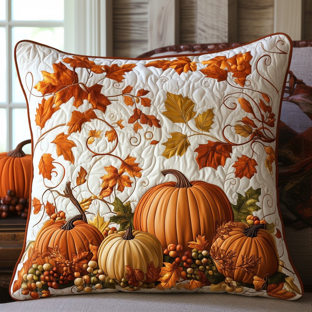 Autumn Spirit Dance Quilted Cushion Cover printed cushion cover