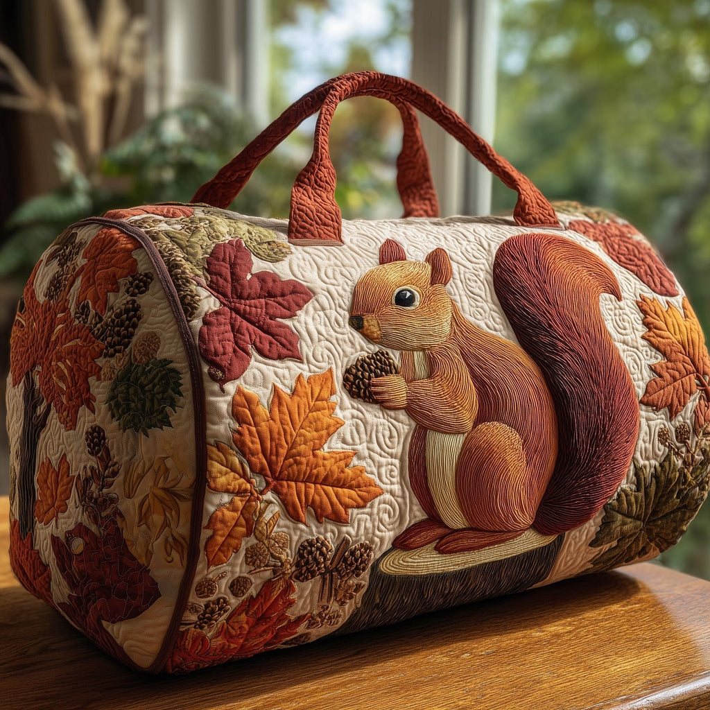 Autumn Spirit Quilted Duffle Bag printed duffle bag