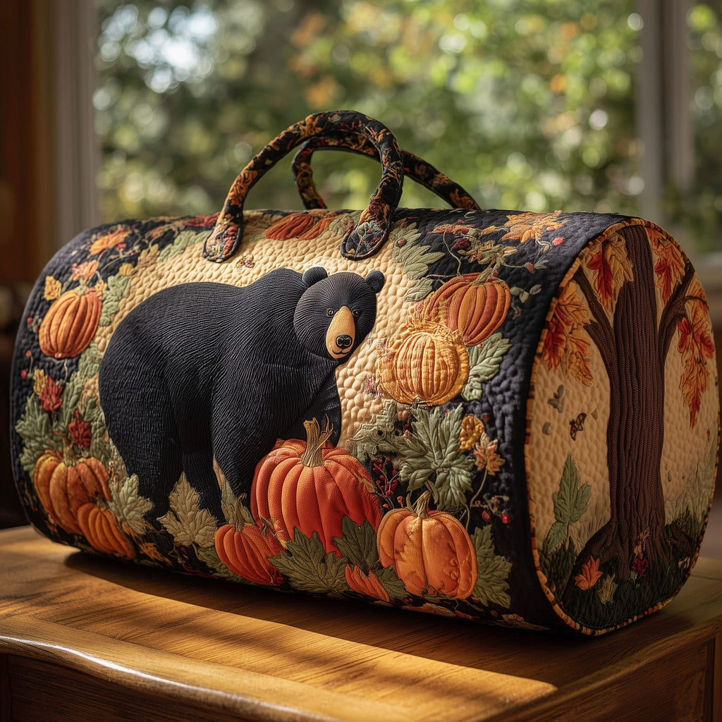 Autumn Spirit Quilted Duffle Bag printed duffle bag