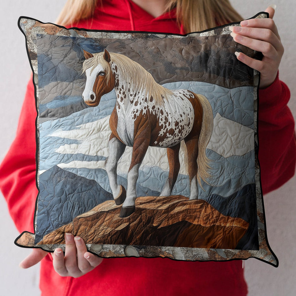 Autumn Trot Quilted Cushion Cover printed cushion cover