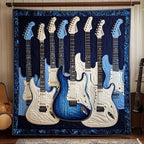 Azure Echoes Quilted Blanket printed blanket