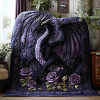Azure Inferno Quilted Blanket printed blanket