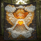 Baby Angel Quilted Blanket printed blanket