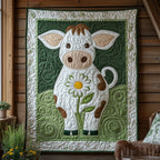 Baby Cow Quilted Blanket printed blanket