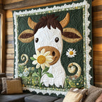 Baby Cow Quilted Blanket printed blanket