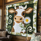 Baby Cow Quilted Blanket printed blanket