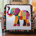Baby Elephant Quilted Blanket printed blanket