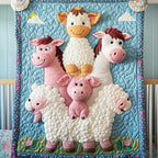 Baby Farmhouse Quilted Blanket printed blanket