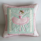 Ballerina Baby Quilted Cushion Cover printed cushion cover
