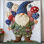 Balloon Salute Quilted Blanket printed blanket
