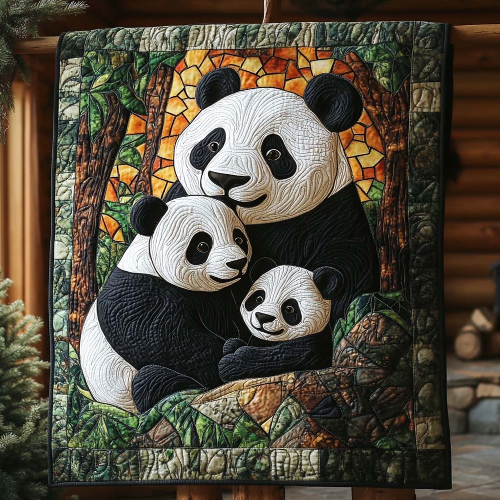 Bamboo Hug Quilted Blanket printed blanket