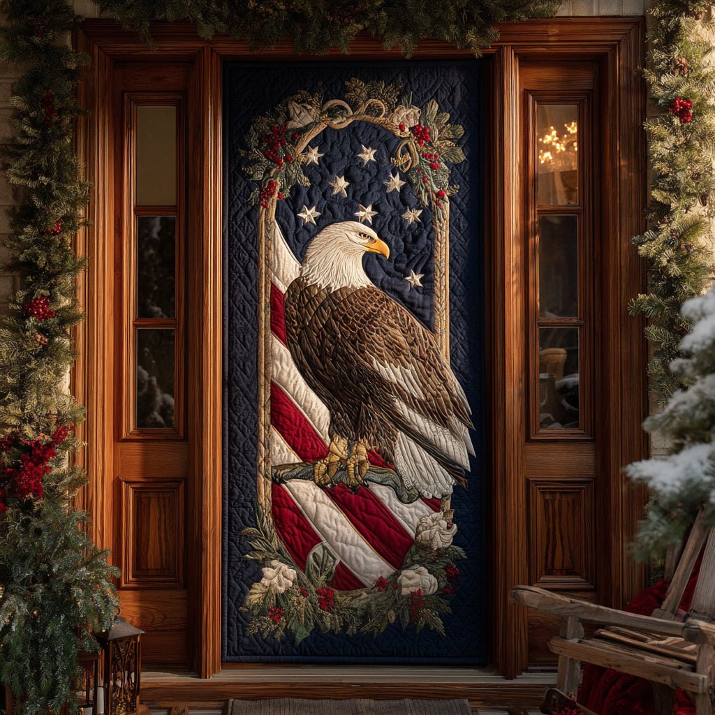 Banner Eagle Quilted Door Curtain printed door curtain
