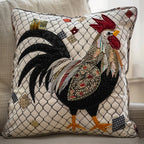 Barnyard Beauties Quilted Cushion Cover printed cushion cover