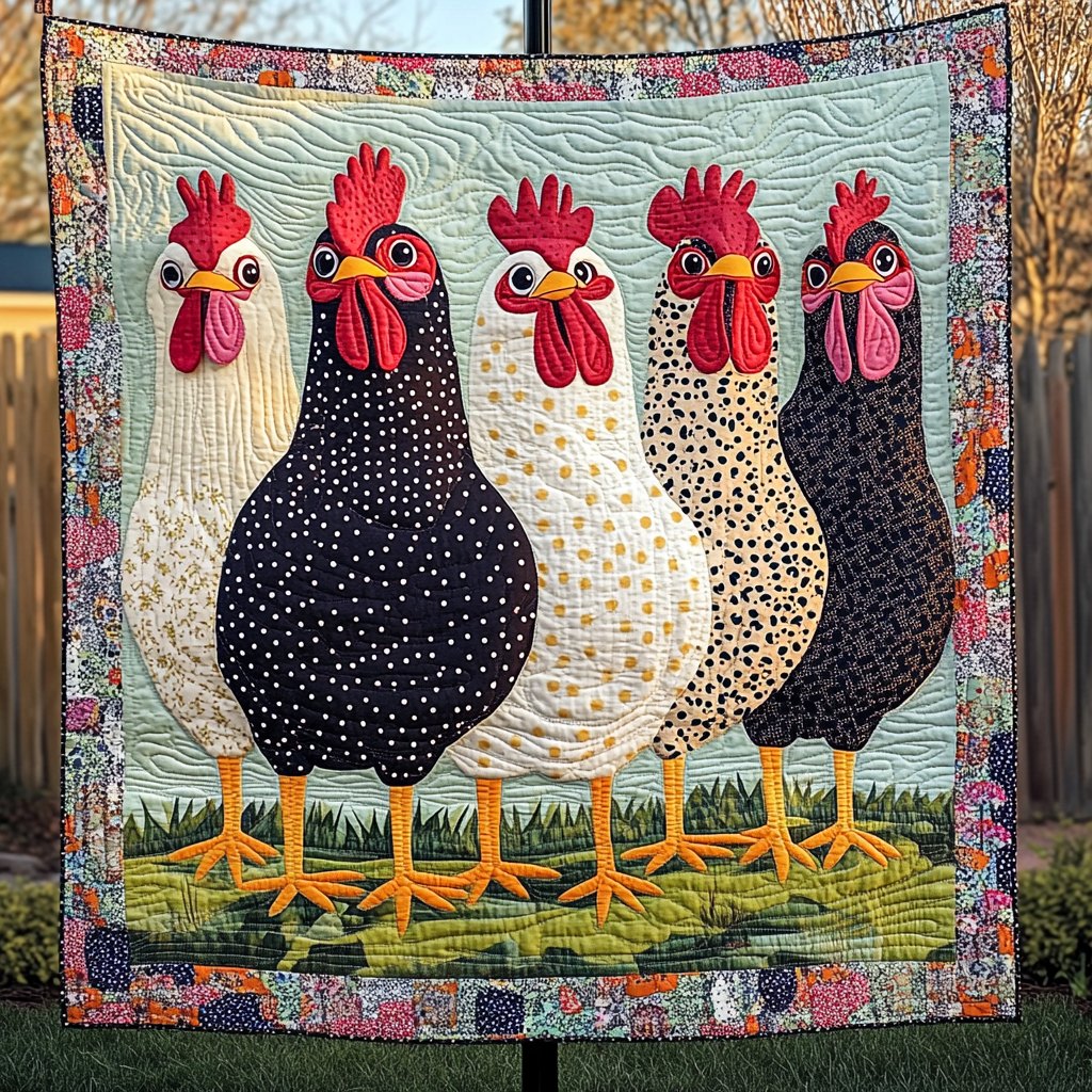 Barnyard Bliss Quilted Blanket printed blanket