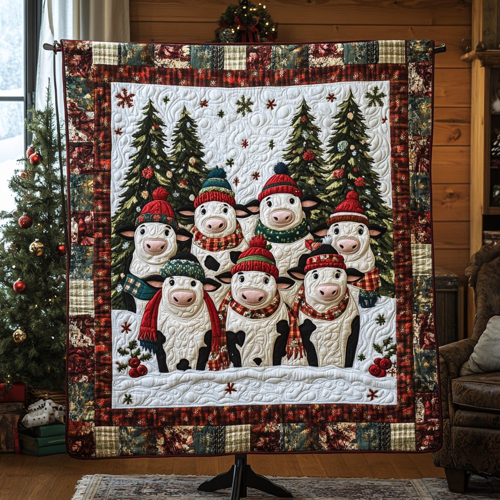 Barnyard Joy Quilted Blanket printed blanket