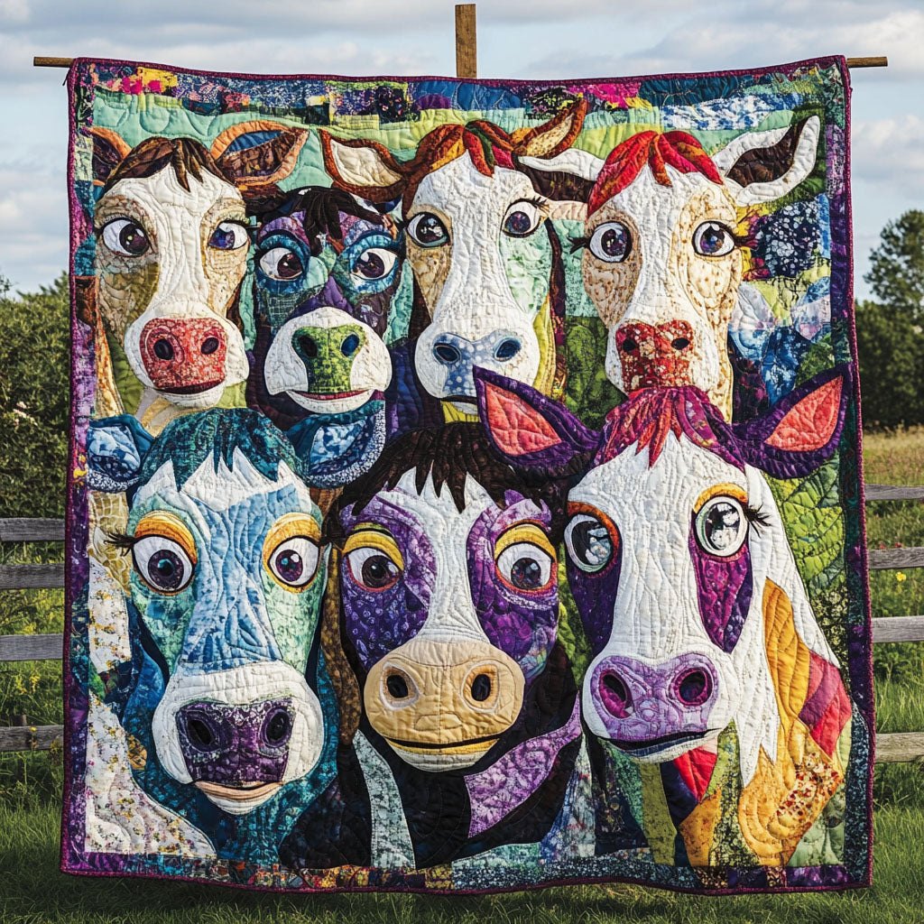 Barnyard Whimsy Quilted Blanket printed blanket