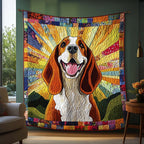 Basset Soul Quilted Blanket printed blanket