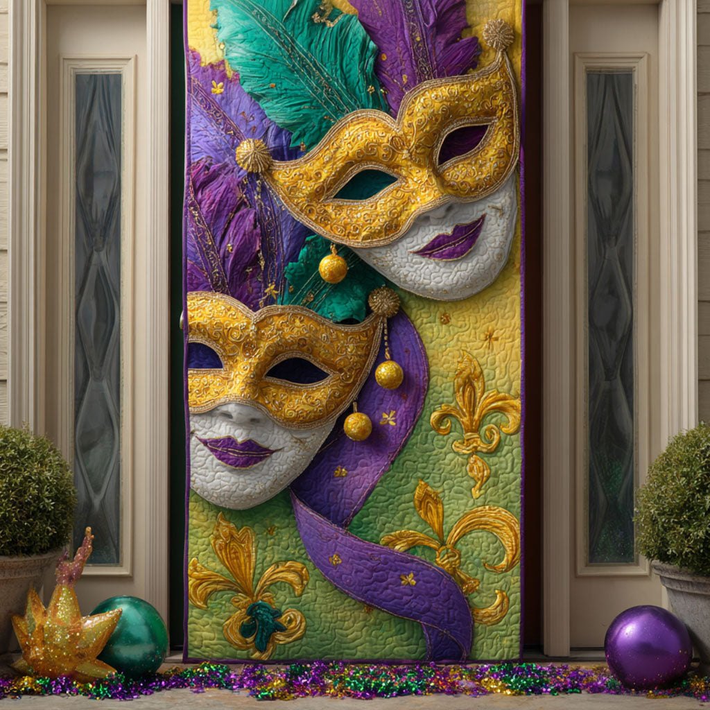 Bayou Elegance Quilted Door Curtain printed door curtain