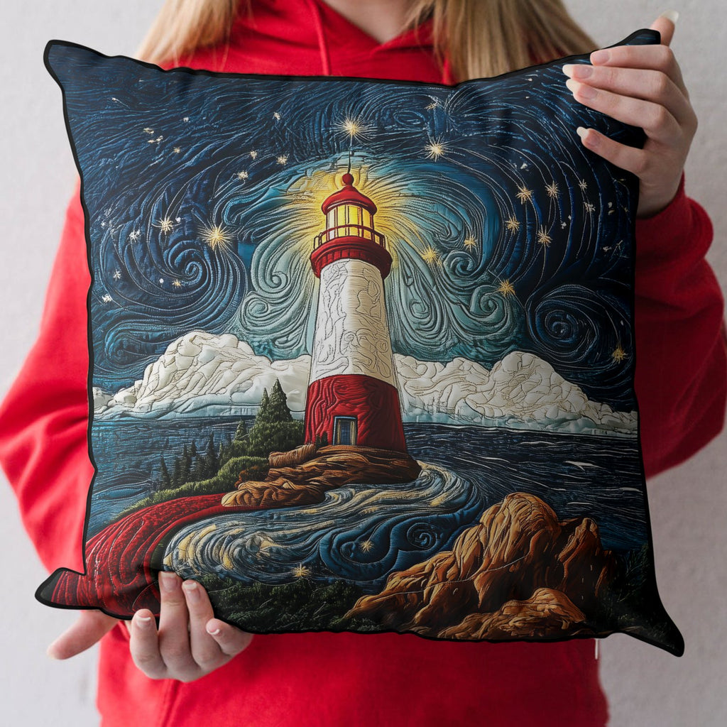 Beacon of Hope Quilted Cushion Cover printed cushion cover