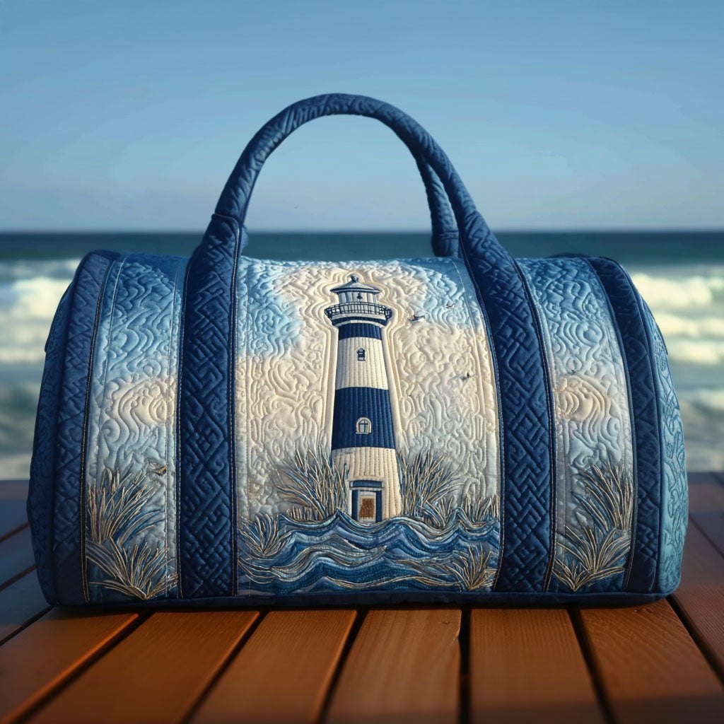 Beacon Point Quilted Duffle Bag printed duffle bag