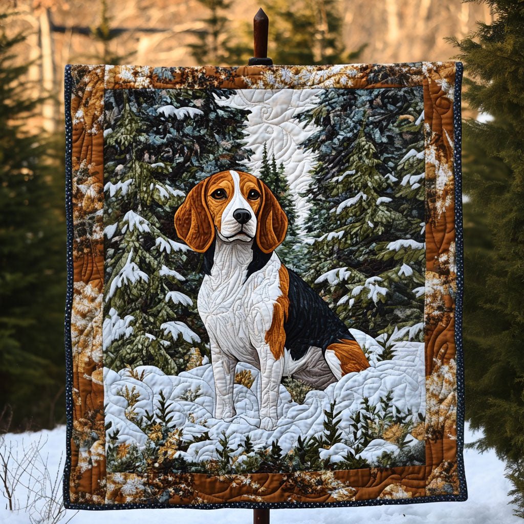 Beagle Forest Wonder Quilted Blanket printed blanket