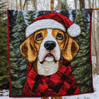 Beagle Merry Moments Quilted Blanket printed blanket