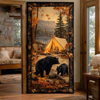 Bear Journey Quilted Door Curtain printed door curtain